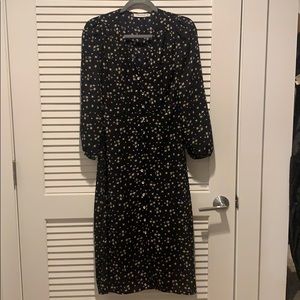 Black floral dress